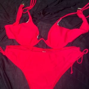 Shein XL hot pink bikini.